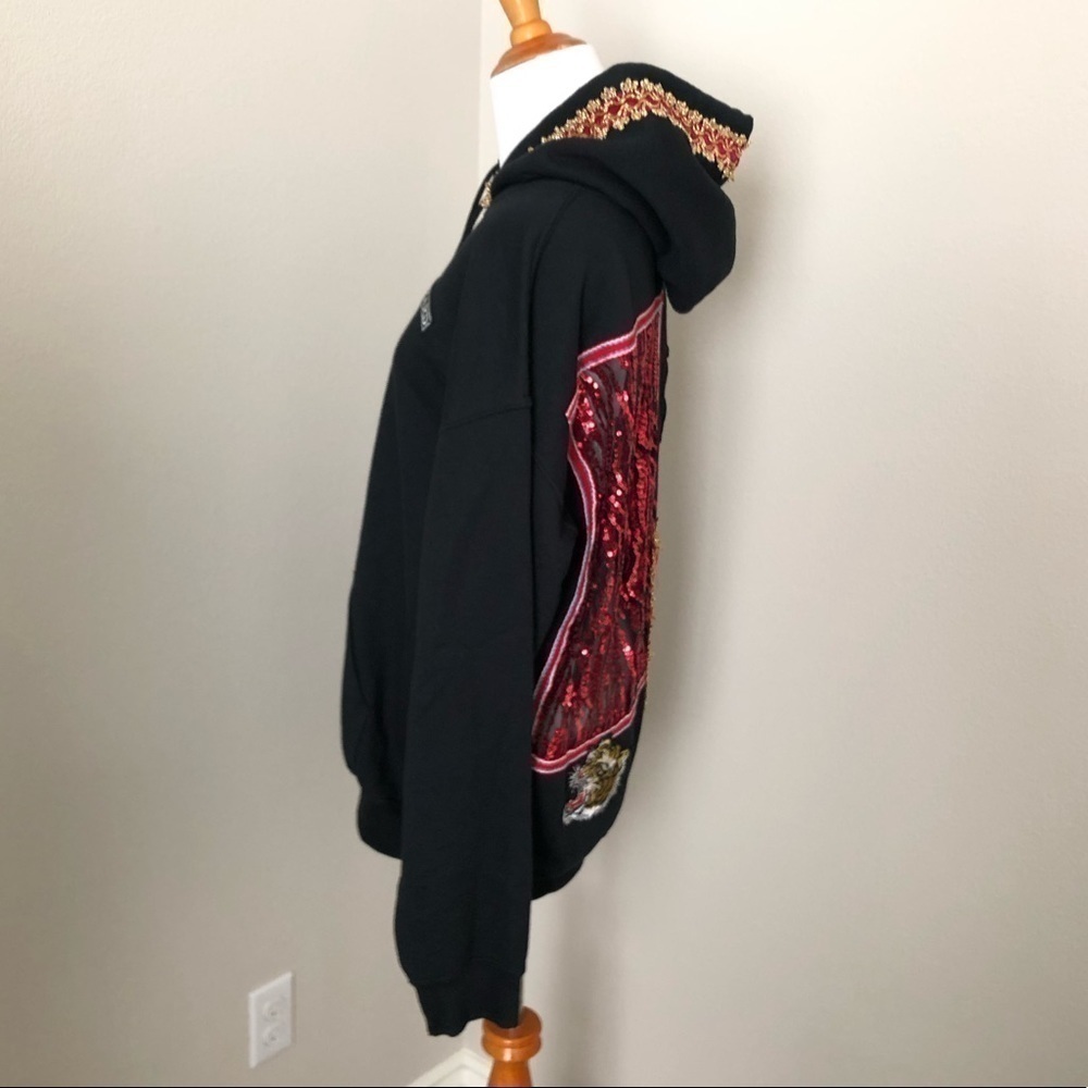 Ragyard Embellished Sequins Patch Work Hoodie - image 3